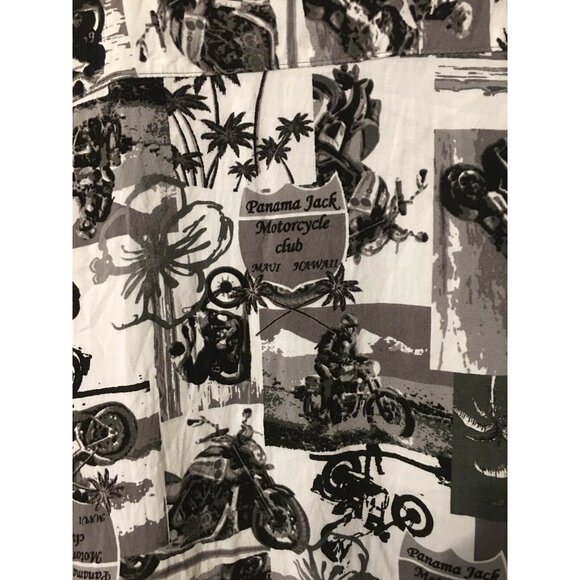 Panama Jack Men’s Sz 3XL Hawaii Button‎ Shirt Motorcycle Club Maui - Picture 6 of 8